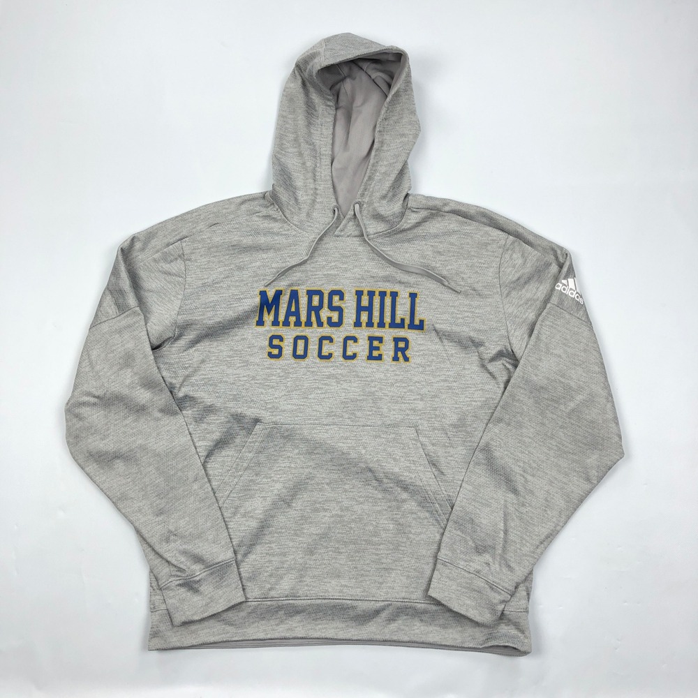 Adidas Mars Hill Soccer Hoodie Mens XL Gray Sweatshirt Team Issue